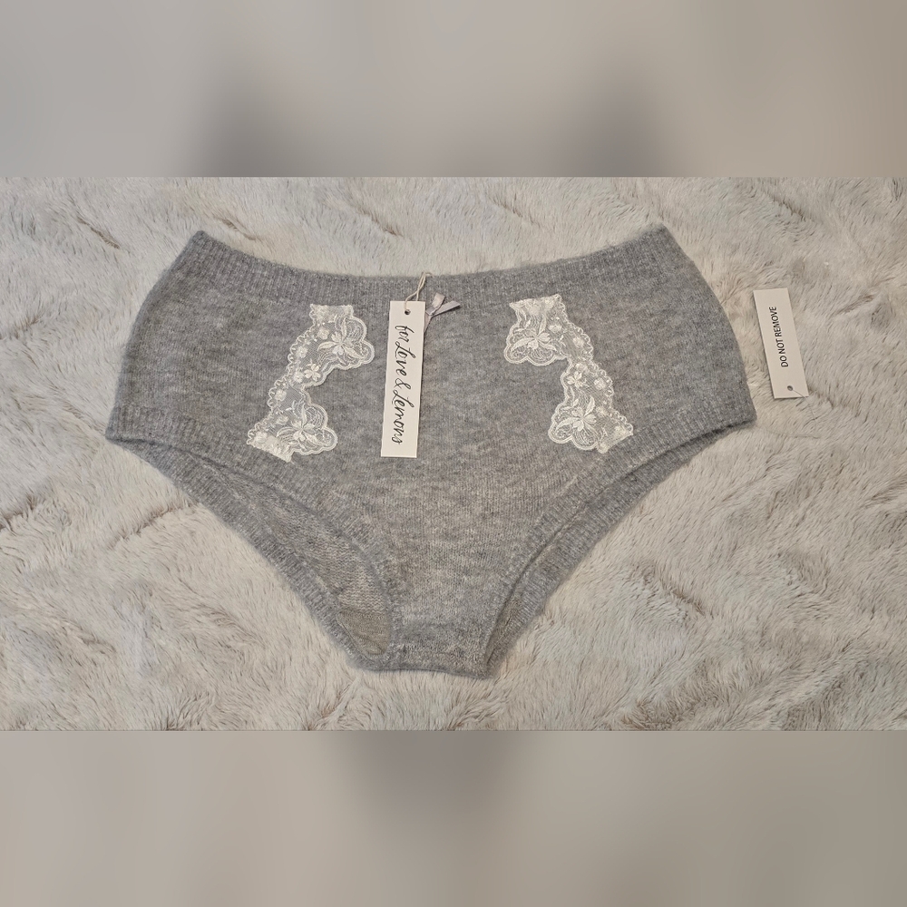 For Love & Lemons Gray Boyshorts